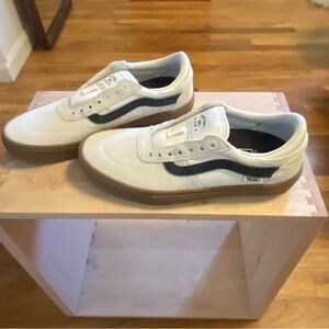 Vans Classic White and Black Skate Shoes